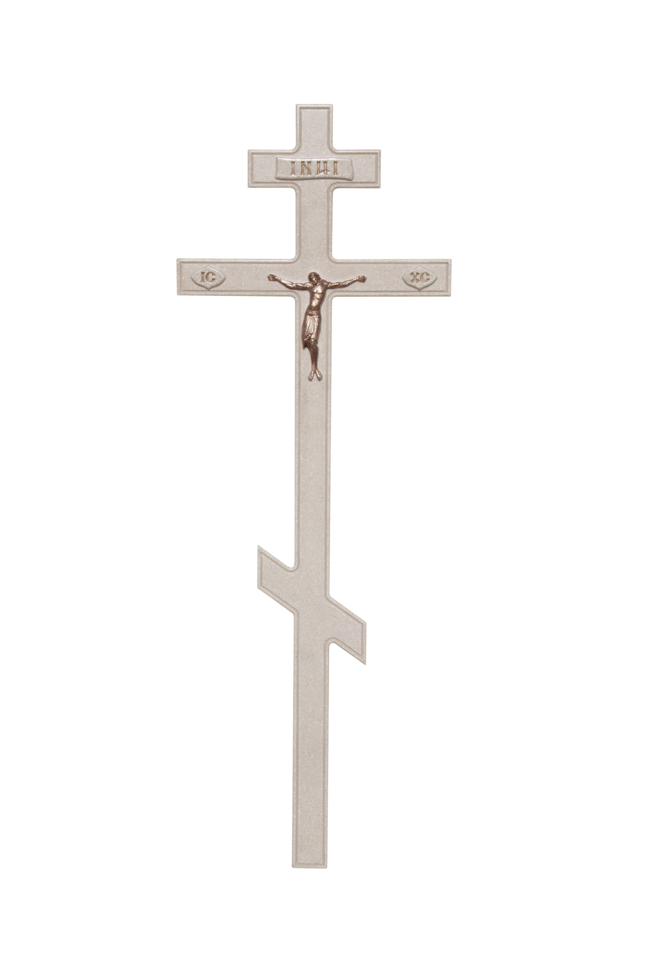 Крест строгий белый с Иисусом 10 600руб